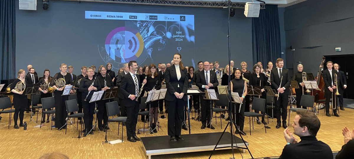 Asker Musikkorps med 5. plass i annen divisjon på NM janitsjar